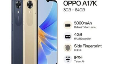 Spesifikasi Oppo A17K dengan Kelebihannya