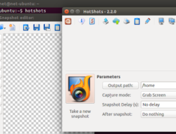 Cara Screenshot Di Laptop Linux Dengan Hotshot  Dengan Cara Installnya